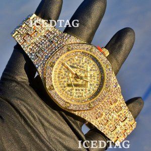 Free Masonic Mason Iced OUt Watch